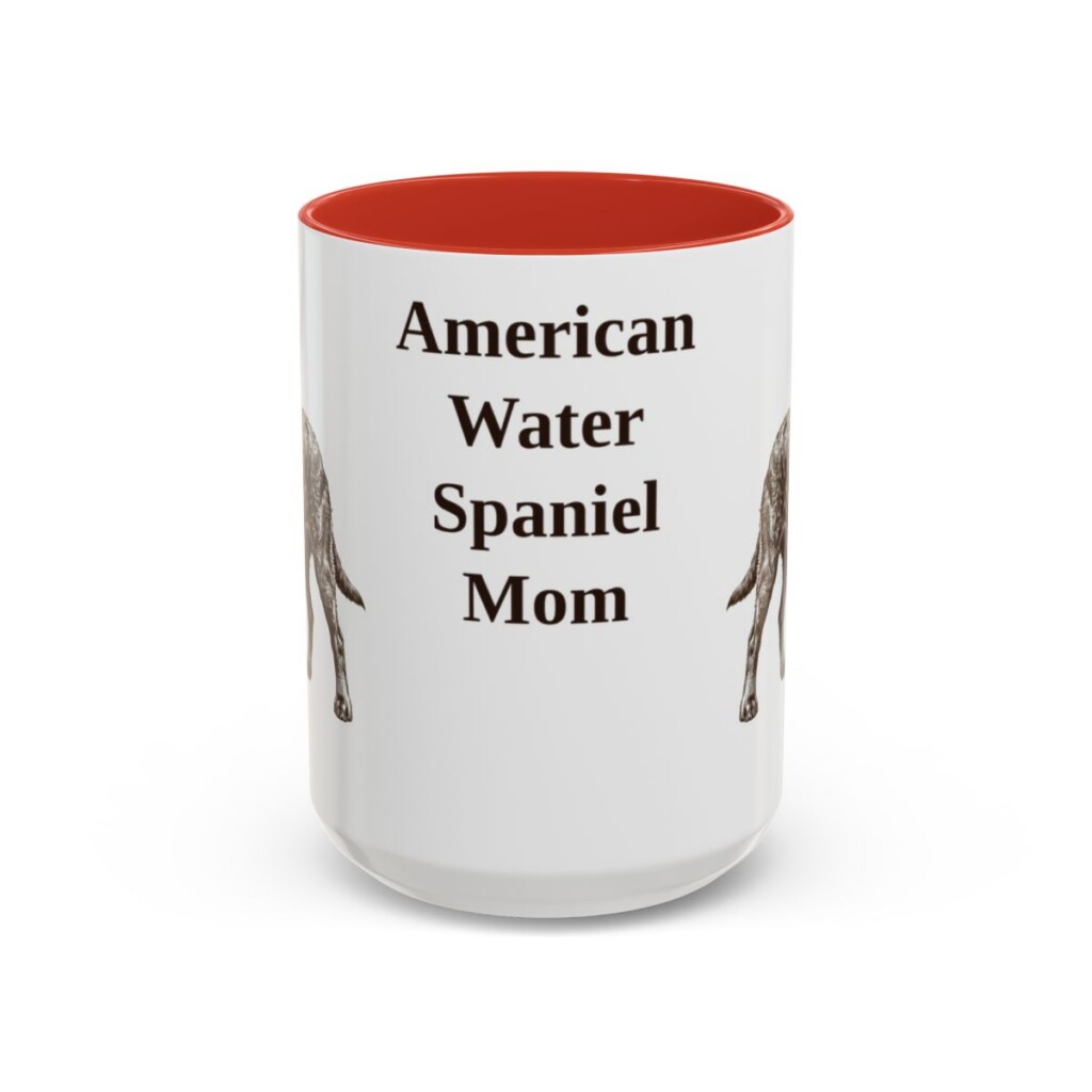 15oz American Water Spaniel Dog Mom Mug, Vintage Sketch Coffee Mug, Dog Mom Gift