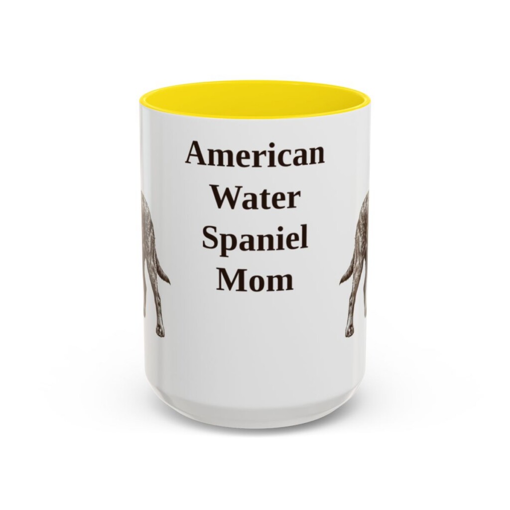 15oz American Water Spaniel Dog Mom Mug, Vintage Sketch Coffee Mug, Dog Mom Gift
