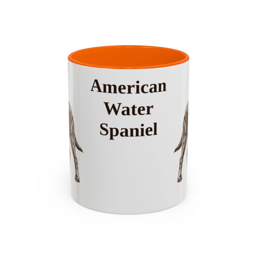 11oz American Water Spaniel Mug, Vintage Dog Portrait Coffee Mug, Dog Lover Gift