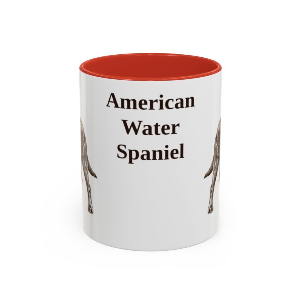 11oz American Water Spaniel Mug, Vintage Dog Portrait Coffee Mug, Dog Lover Gift