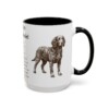 15oz American Water Spaniel Mug, Illustrated Dog Breed Facts Coffee Mug, Vintage Dog Keepsake Gift