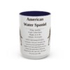 15oz American Water Spaniel Mug, Illustrated Dog Breed Facts Coffee Mug, Vintage Dog Keepsake Gift