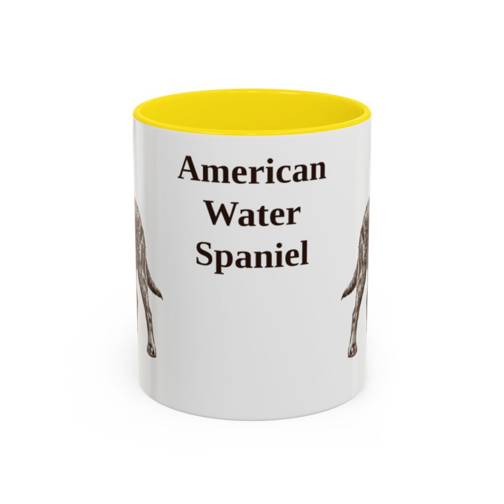 11oz American Water Spaniel Mug, Vintage Dog Portrait Coffee Mug, Dog Lover Gift