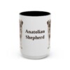 anatolian-shepherd-mug-black-front-3 15oz Anatolian Shepherd Mug, Vintage Dog Portrait Coffee Mug, Dog Lover Gift