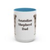 15oz Anatolian Shepherd Dog Dad Mug, Vintage Sketch Coffee Mug, Dog Dad Gift