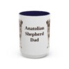15oz Anatolian Shepherd Dog Dad Mug, Vintage Sketch Coffee Mug, Dog Dad Gift