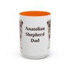 15oz Anatolian Shepherd Dog Dad Mug, Vintage Sketch Coffee Mug, Dog Dad Gift