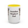 15oz Anatolian Shepherd Dog Dad Mug, Vintage Sketch Coffee Mug, Dog Dad Gift