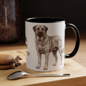 11oz Funny Anatolian Shepherd Mug, Big Dog Energy, Vintage Dog Coffee Mug, Dog Lover Gift