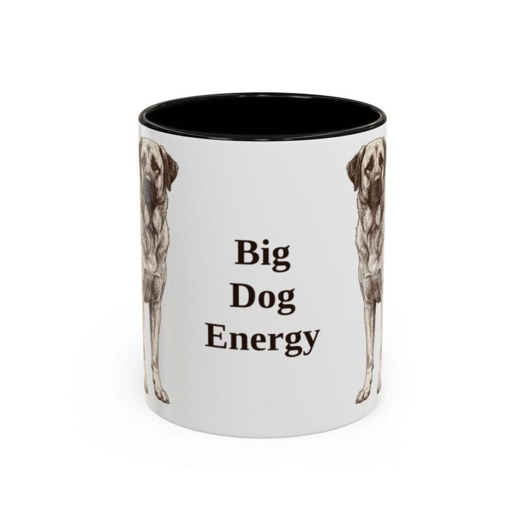 11oz Funny Anatolian Shepherd Mug, Big Dog Energy, Vintage Dog Coffee Mug, Dog Lover Gift