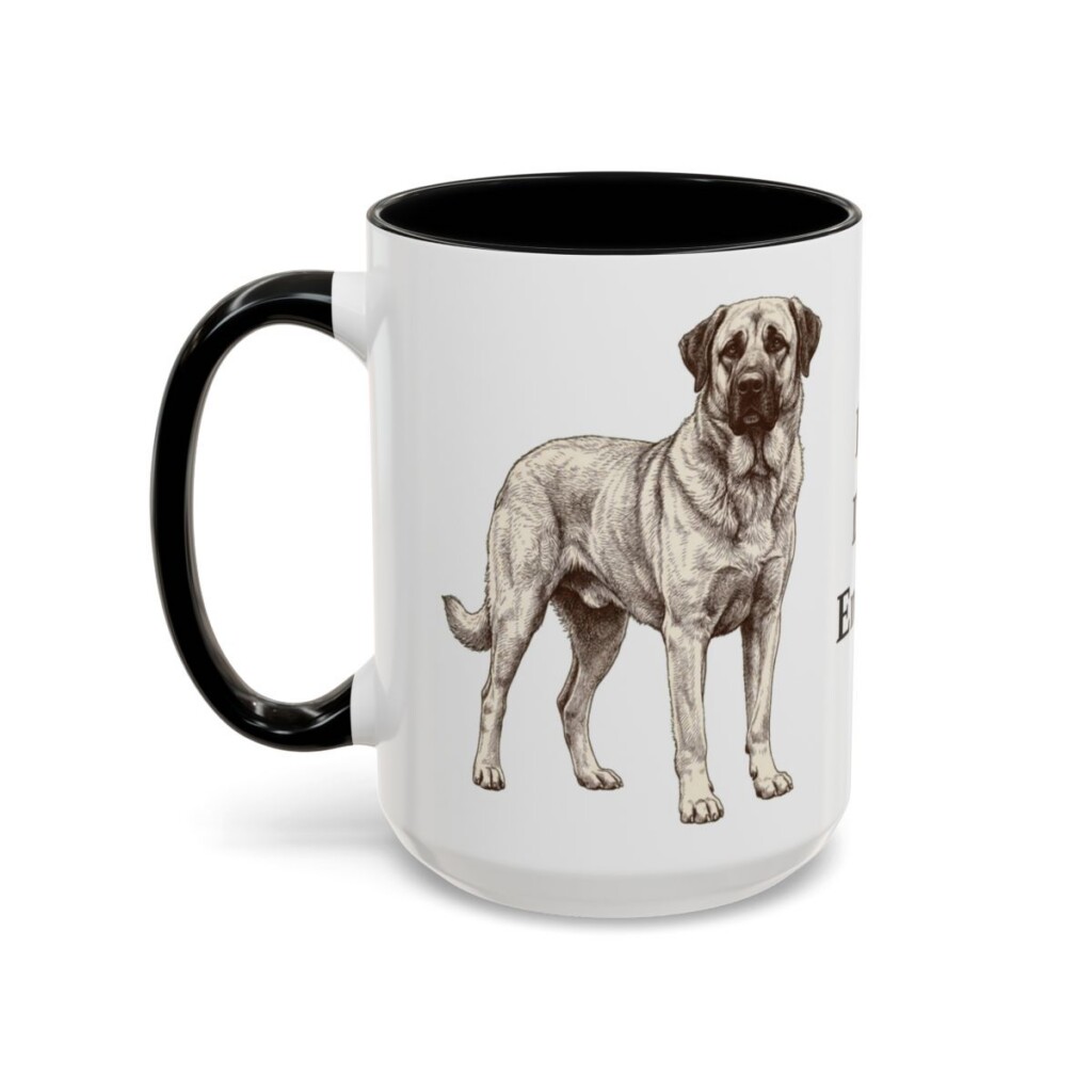15oz Funny Anatolian Shepherd Mug, Big Dog Energy, Vintage Dog Coffee Mug, Dog Lover Gift