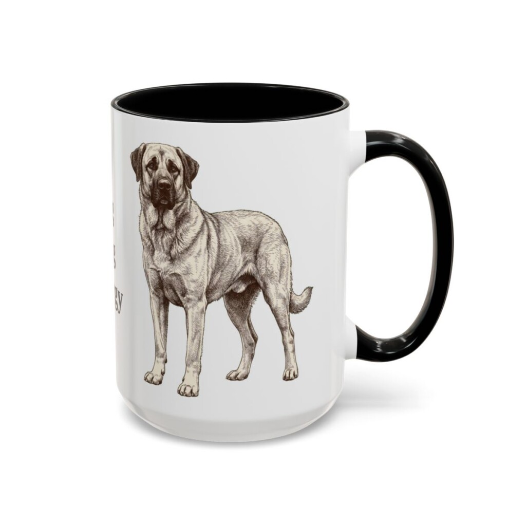 15oz Funny Anatolian Shepherd Mug, Big Dog Energy, Vintage Dog Coffee Mug, Dog Lover Gift