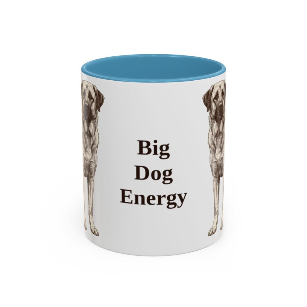 11oz Funny Anatolian Shepherd Mug, Big Dog Energy, Vintage Dog Coffee Mug, Dog Lover Gift