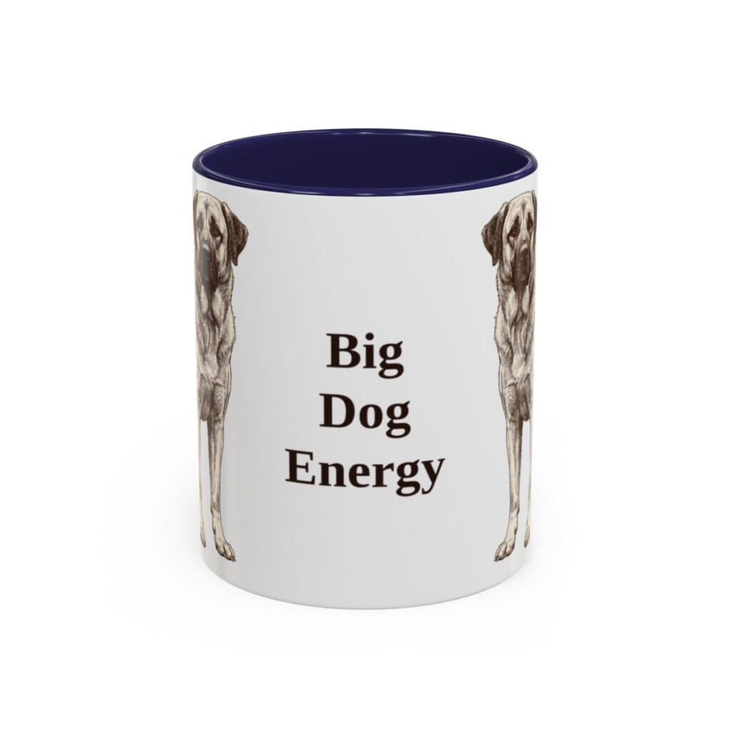 11oz Funny Anatolian Shepherd Mug, Big Dog Energy, Vintage Dog Coffee Mug, Dog Lover Gift