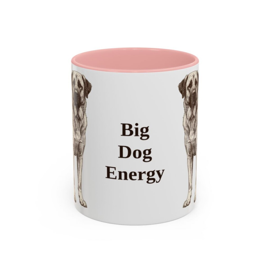 11oz Funny Anatolian Shepherd Mug, Big Dog Energy, Vintage Dog Coffee Mug, Dog Lover Gift