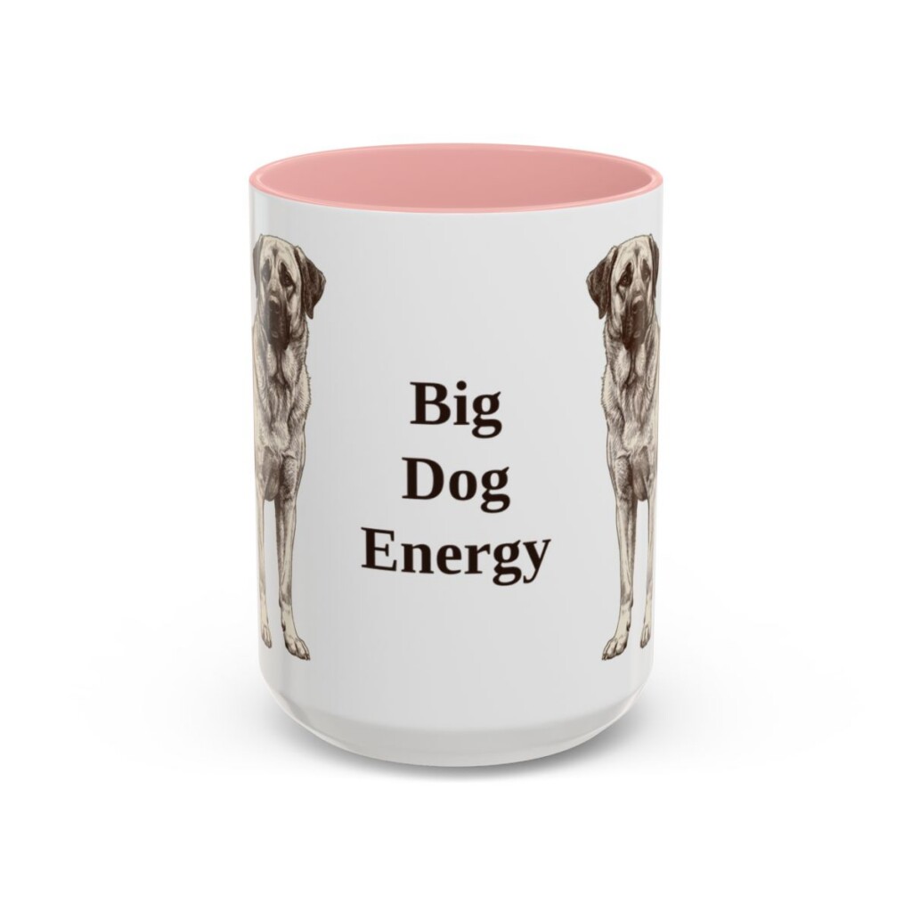 15oz Funny Anatolian Shepherd Mug, Big Dog Energy, Vintage Dog Coffee Mug, Dog Lover Gift