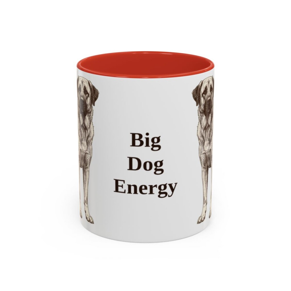 11oz Funny Anatolian Shepherd Mug, Big Dog Energy, Vintage Dog Coffee Mug, Dog Lover Gift