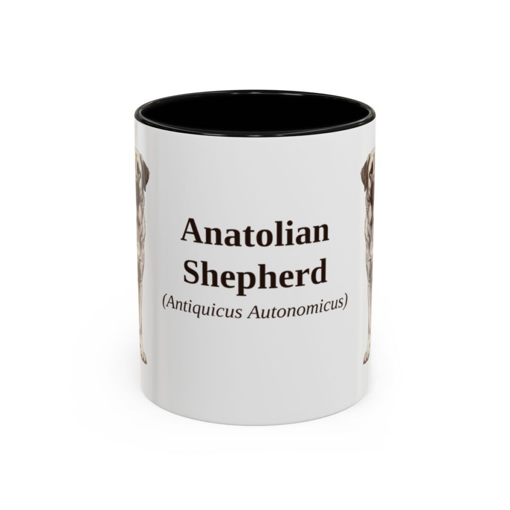 11oz Anatolian Shepherd Latin Mug, Anatolian Shepherd, Vintage Dog Coffee Mug, Dog Lover Gift
