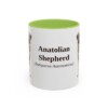 11oz Anatolian Shepherd Latin Mug, Anatolian Shepherd, Vintage Dog Coffee Mug, Dog Lover Gift