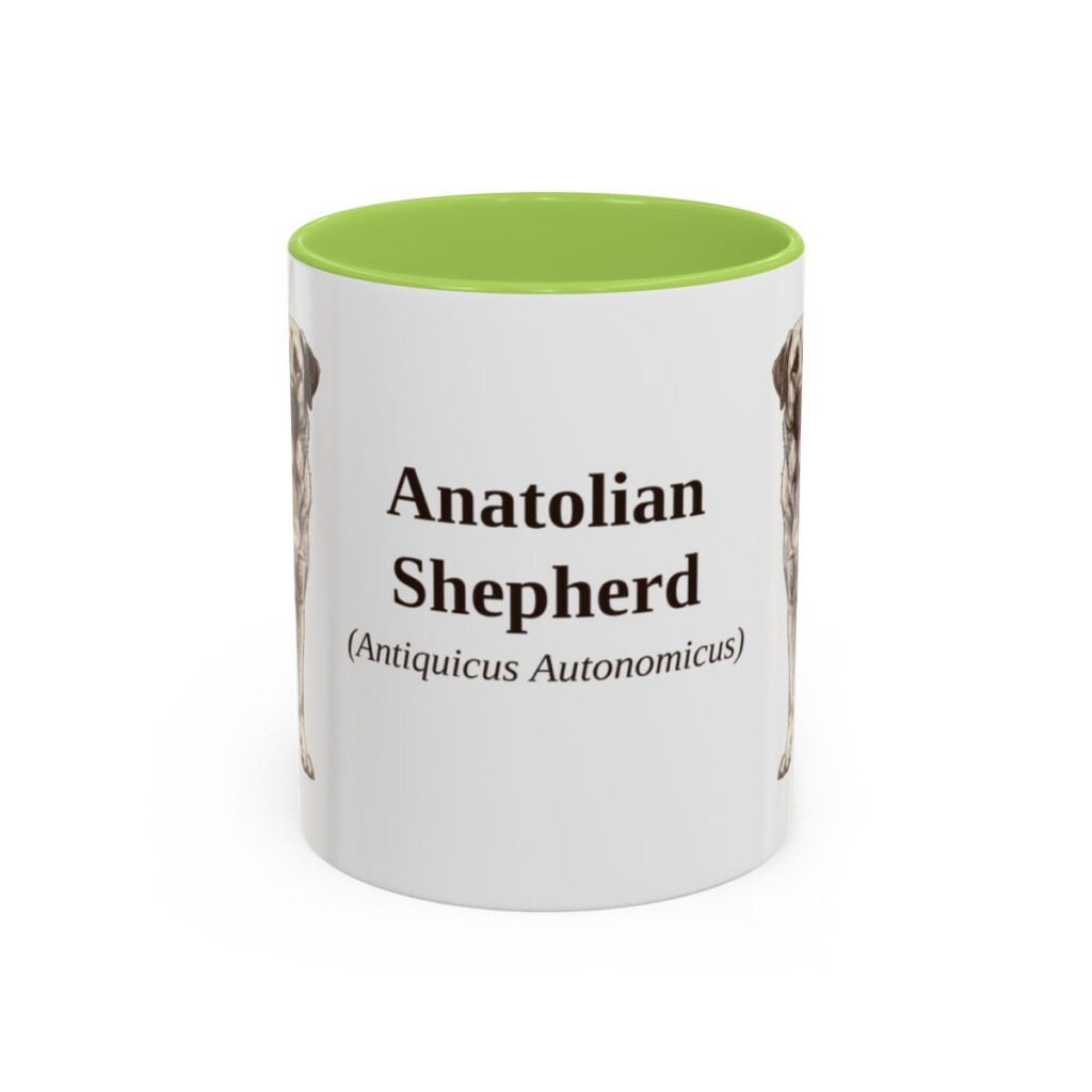 11oz Anatolian Shepherd Latin Mug, Anatolian Shepherd, Vintage Dog Coffee Mug, Dog Lover Gift