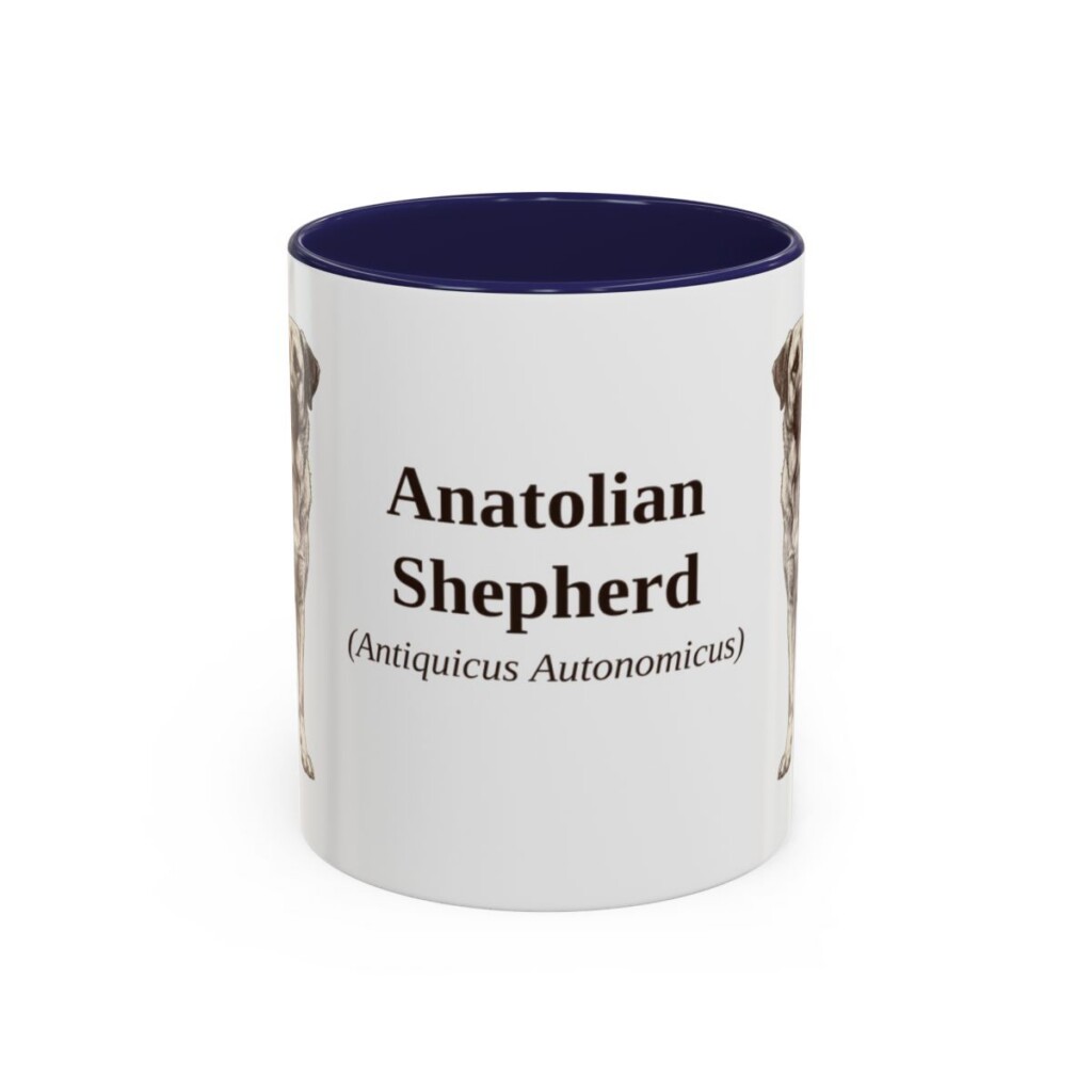 11oz Anatolian Shepherd Latin Mug, Anatolian Shepherd, Vintage Dog Coffee Mug, Dog Lover Gift
