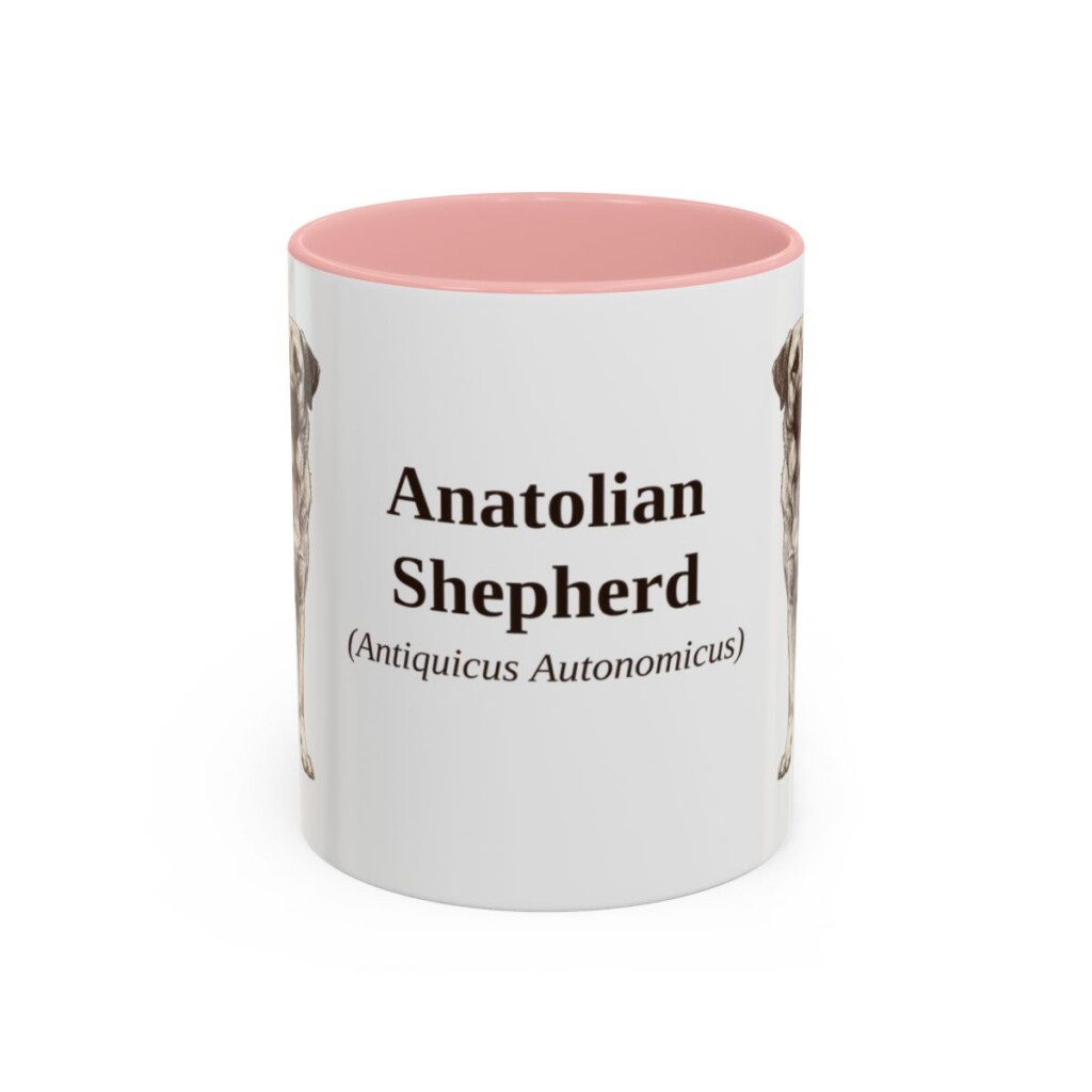 11oz Anatolian Shepherd Latin Mug, Anatolian Shepherd, Vintage Dog Coffee Mug, Dog Lover Gift