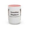 anatolian-shepherd-mug-latin-pink-3 15oz Anatolian Shepherd Latin Mug, Anatolian Shepherd, Vintage Dog Coffee Mug, Dog Lover Gift