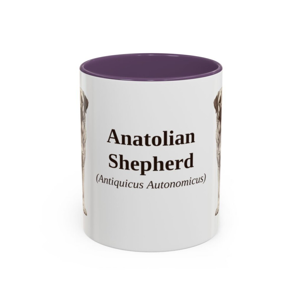 11oz Anatolian Shepherd Latin Mug, Anatolian Shepherd, Vintage Dog Coffee Mug, Dog Lover Gift