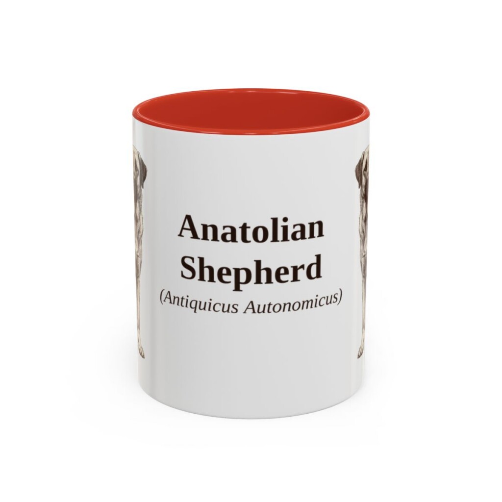 11oz Anatolian Shepherd Latin Mug, Anatolian Shepherd, Vintage Dog Coffee Mug, Dog Lover Gift