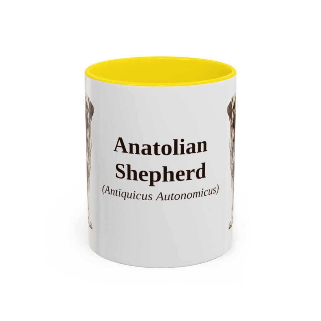 11oz Anatolian Shepherd Latin Mug, Anatolian Shepherd, Vintage Dog Coffee Mug, Dog Lover Gift