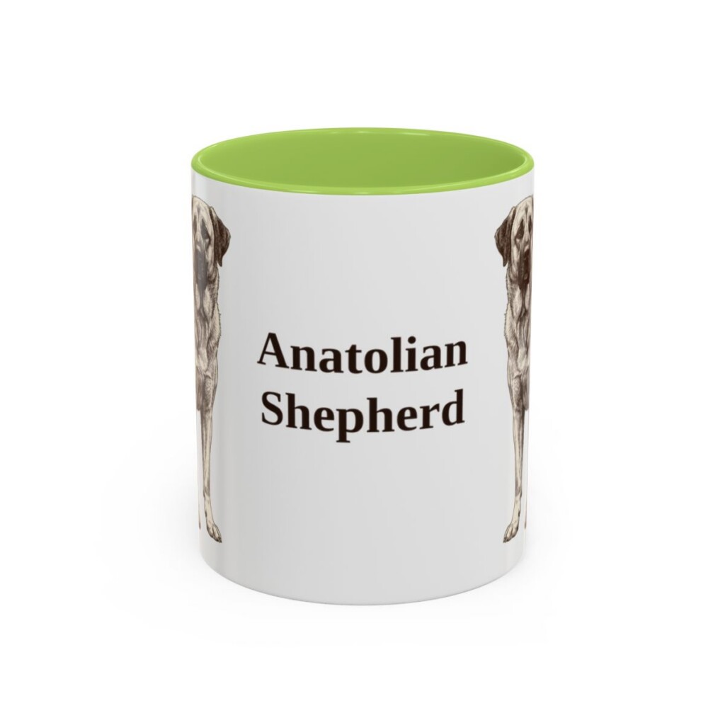11oz Anatolian Shepherd Mug, Vintage Dog Portrait Coffee Mug, Dog Lover Gift