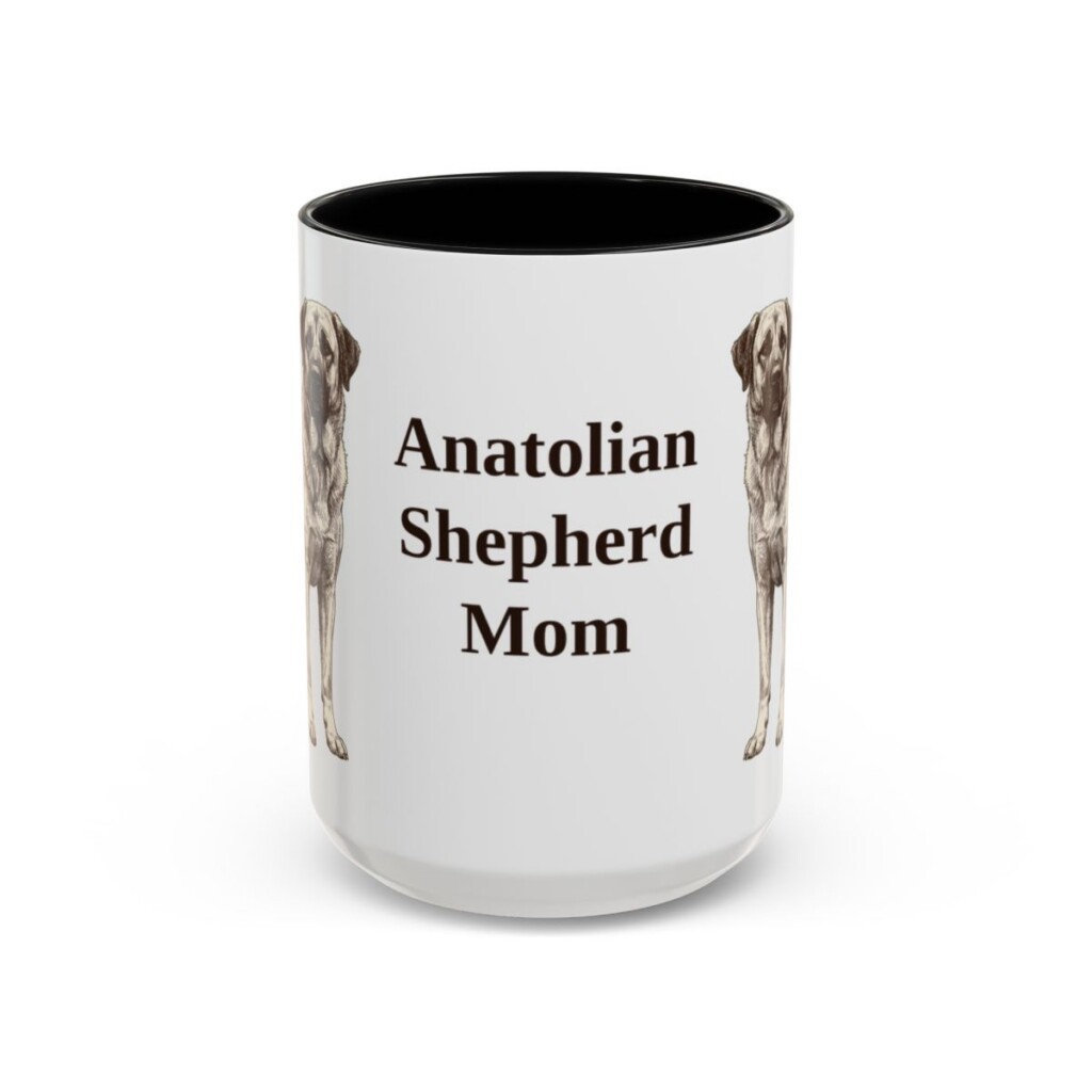 anatolian-shepherd-mug-mom-black-front-1 15oz Anatolian Shepherd Dog Mom Mug, Vintage Sketch Coffee Mug, Dog Mom Gift
