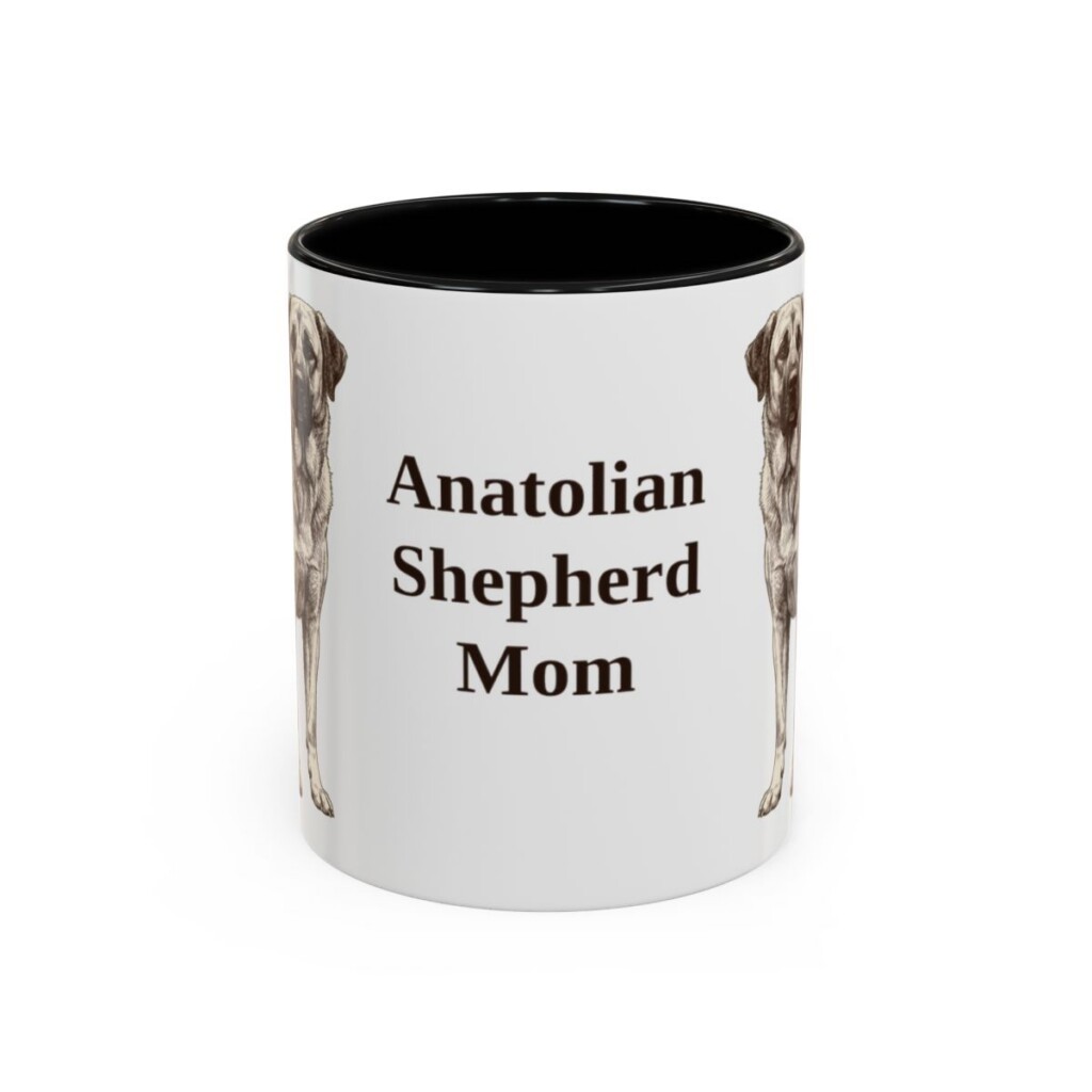 11oz Anatolian Shepherd Dog Mom Mug, Vintage Sketch Coffee Mug, Dog Mom Gift
