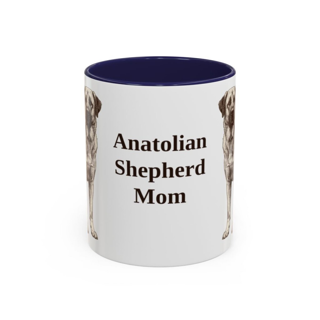 11oz Anatolian Shepherd Dog Mom Mug, Vintage Sketch Coffee Mug, Dog Mom Gift