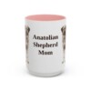 anatolian-shepherd-mug-mom-pink-1 15oz Anatolian Shepherd Dog Mom Mug, Vintage Sketch Coffee Mug, Dog Mom Gift