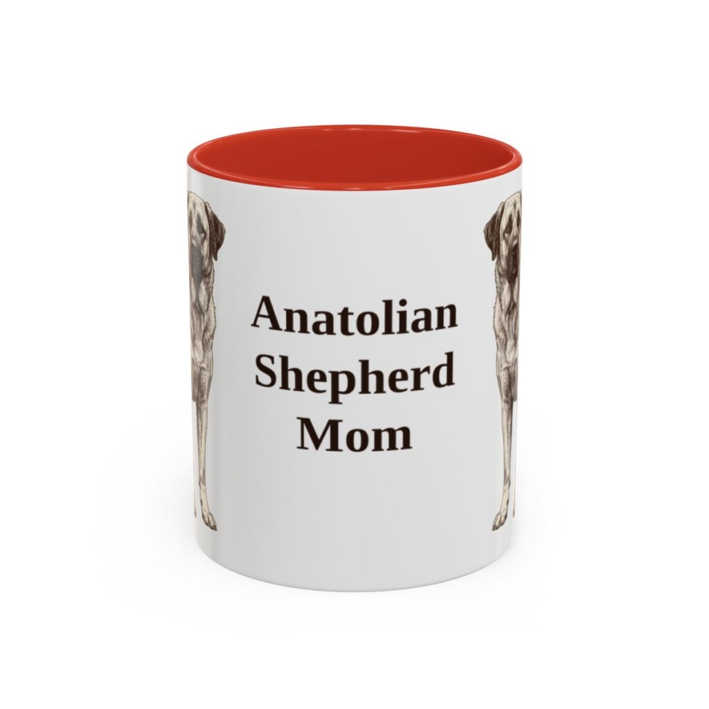 11oz Anatolian Shepherd Dog Mom Mug, Vintage Sketch Coffee Mug, Dog Mom Gift