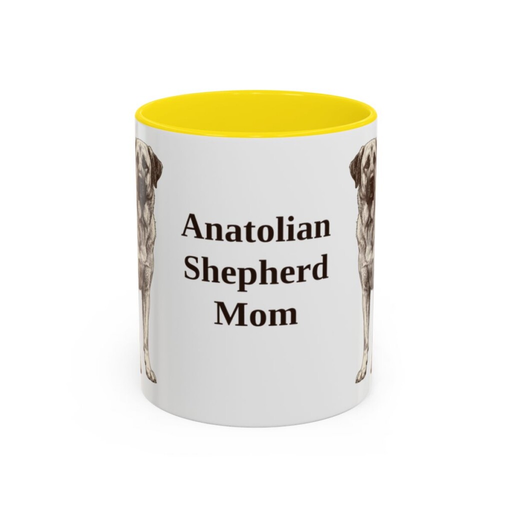 11oz Anatolian Shepherd Dog Mom Mug, Vintage Sketch Coffee Mug, Dog Mom Gift