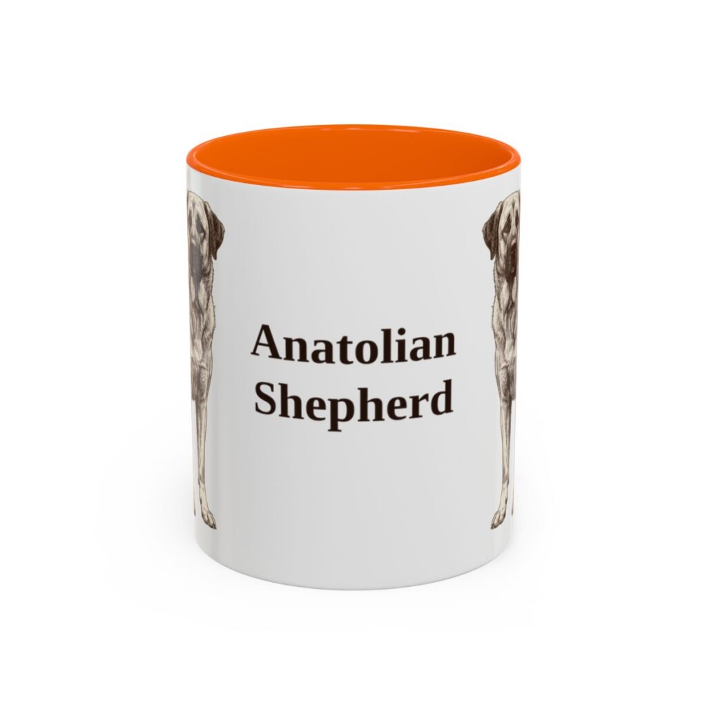 11oz Anatolian Shepherd Mug, Vintage Dog Portrait Coffee Mug, Dog Lover Gift