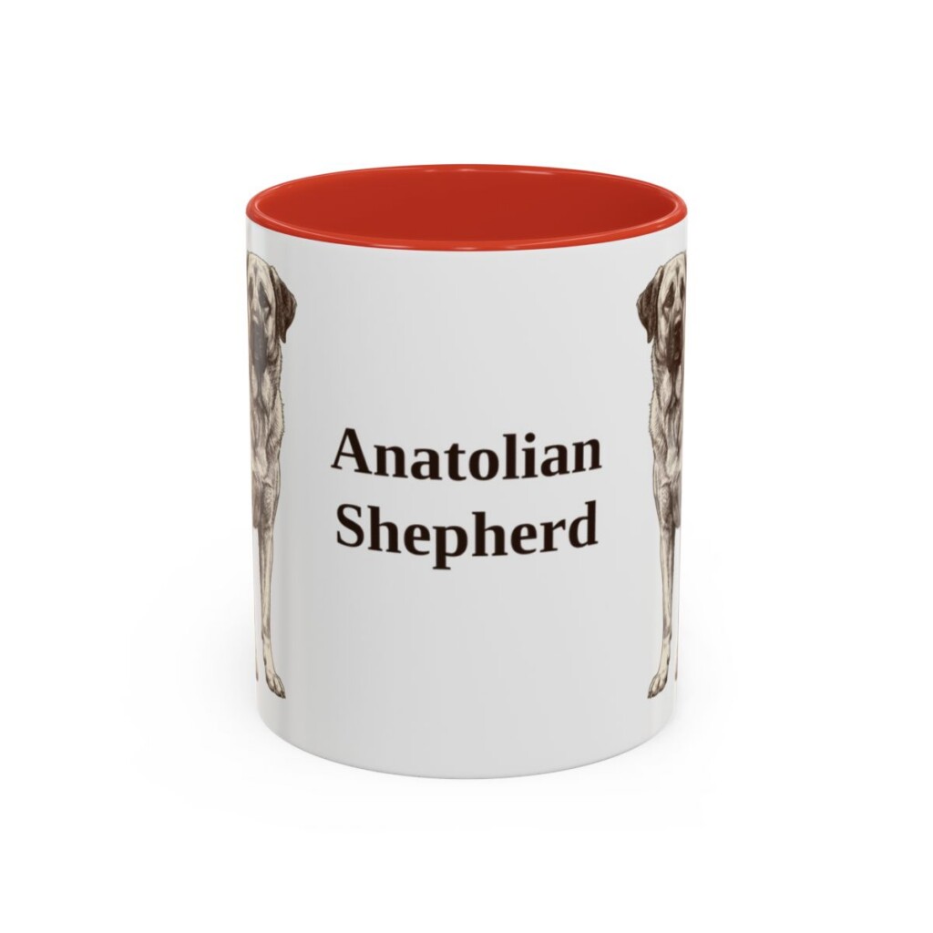 11oz Anatolian Shepherd Mug, Vintage Dog Portrait Coffee Mug, Dog Lover Gift