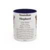 11oz Anatolian Shepherd Mug, Illustrated Dog Breed Facts Coffee Mug, Vintage Dog Keepsake Gift
