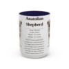 anatolian-shepherd-mug-writeup-navy-3 15oz Anatolian Shepherd Mug, Illustrated Dog Breed Facts Coffee Mug, Vintage Dog Keepsake Gift