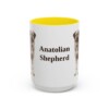 anatolian-shepherd-mug-yellow-3 15oz Anatolian Shepherd Mug, Vintage Dog Portrait Coffee Mug, Dog Lover Gift