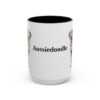 15oz Aussiedoodle Mug, Vintage Dog Portrait Coffee Mug, Dog Lover Gift