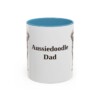 11oz Aussiedoodle Dog Dad Mug, Vintage Sketch Coffee Mug, Dog Dad Gift