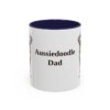 11oz Aussiedoodle Dog Dad Mug, Vintage Sketch Coffee Mug, Dog Dad Gift