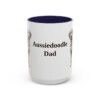 15oz Aussiedoodle Dog Dad Mug, Vintage Sketch Coffee Mug, Dog Dad Gift