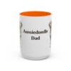 15oz Aussiedoodle Dog Dad Mug, Vintage Sketch Coffee Mug, Dog Dad Gift
