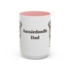 15oz Aussiedoodle Dog Dad Mug, Vintage Sketch Coffee Mug, Dog Dad Gift