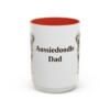 15oz Aussiedoodle Dog Dad Mug, Vintage Sketch Coffee Mug, Dog Dad Gift