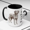 15oz Funny Aussiedoodle Mug, Too Smart For This House, Vintage Dog Coffee Mug, Dog Lover Gift